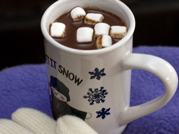 George Washington would probably approve of hot chocolate on a cold winter's day.