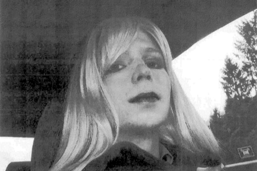 Pfc. Chelsea Manning poses for a photo in 2010.