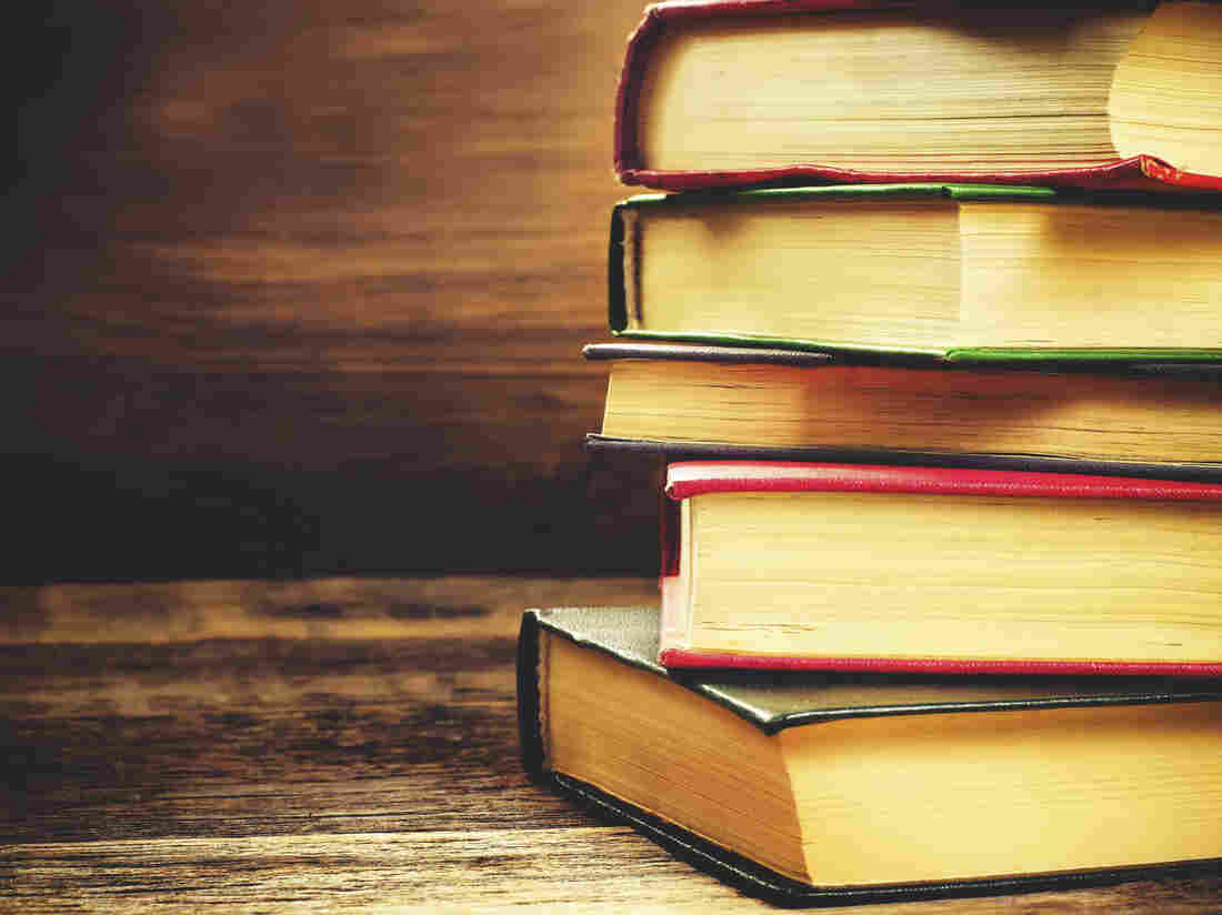 Stack of books.