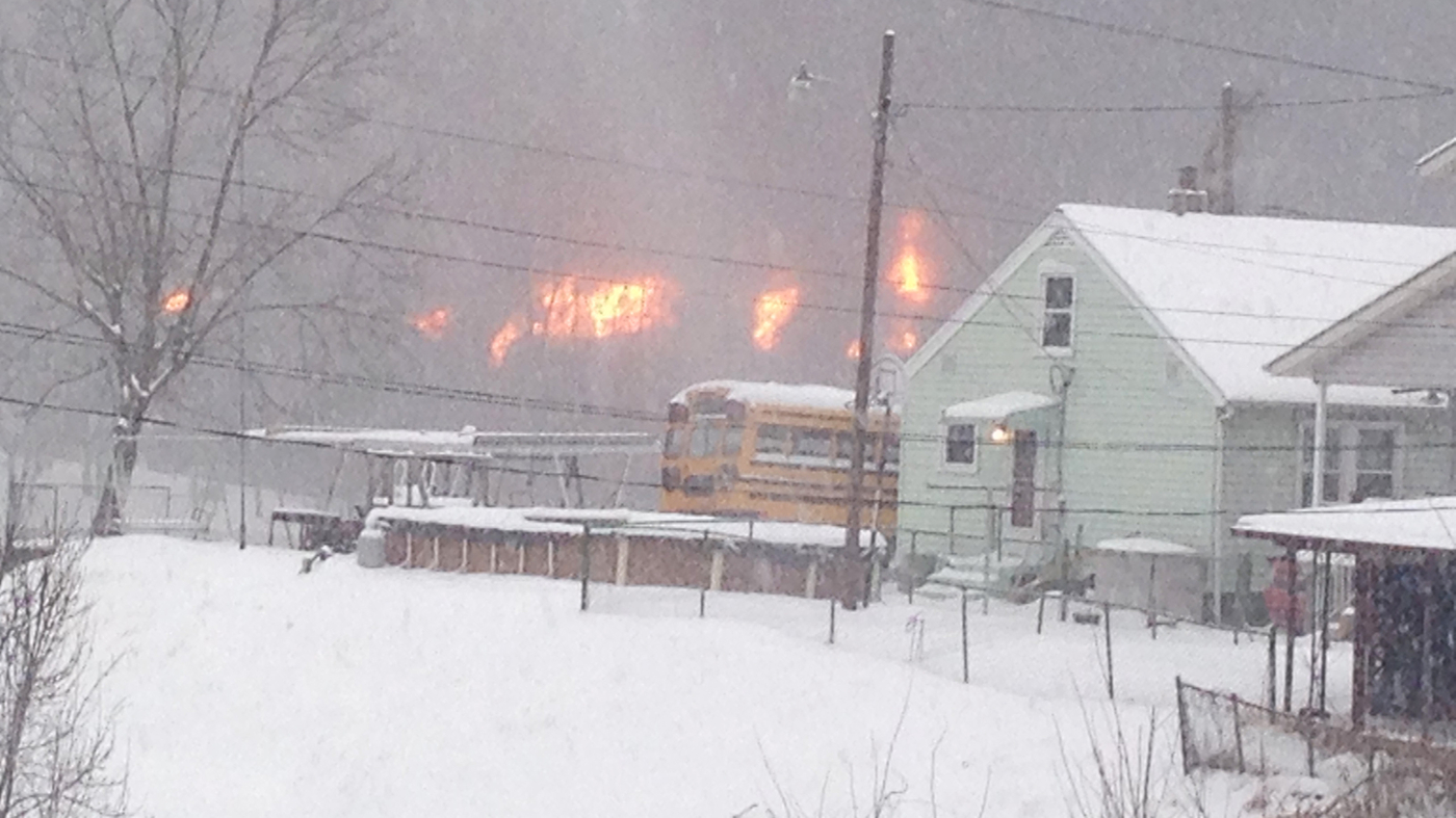 Train Derailment In West Virginia Sends Oil Tanker Into River NPR