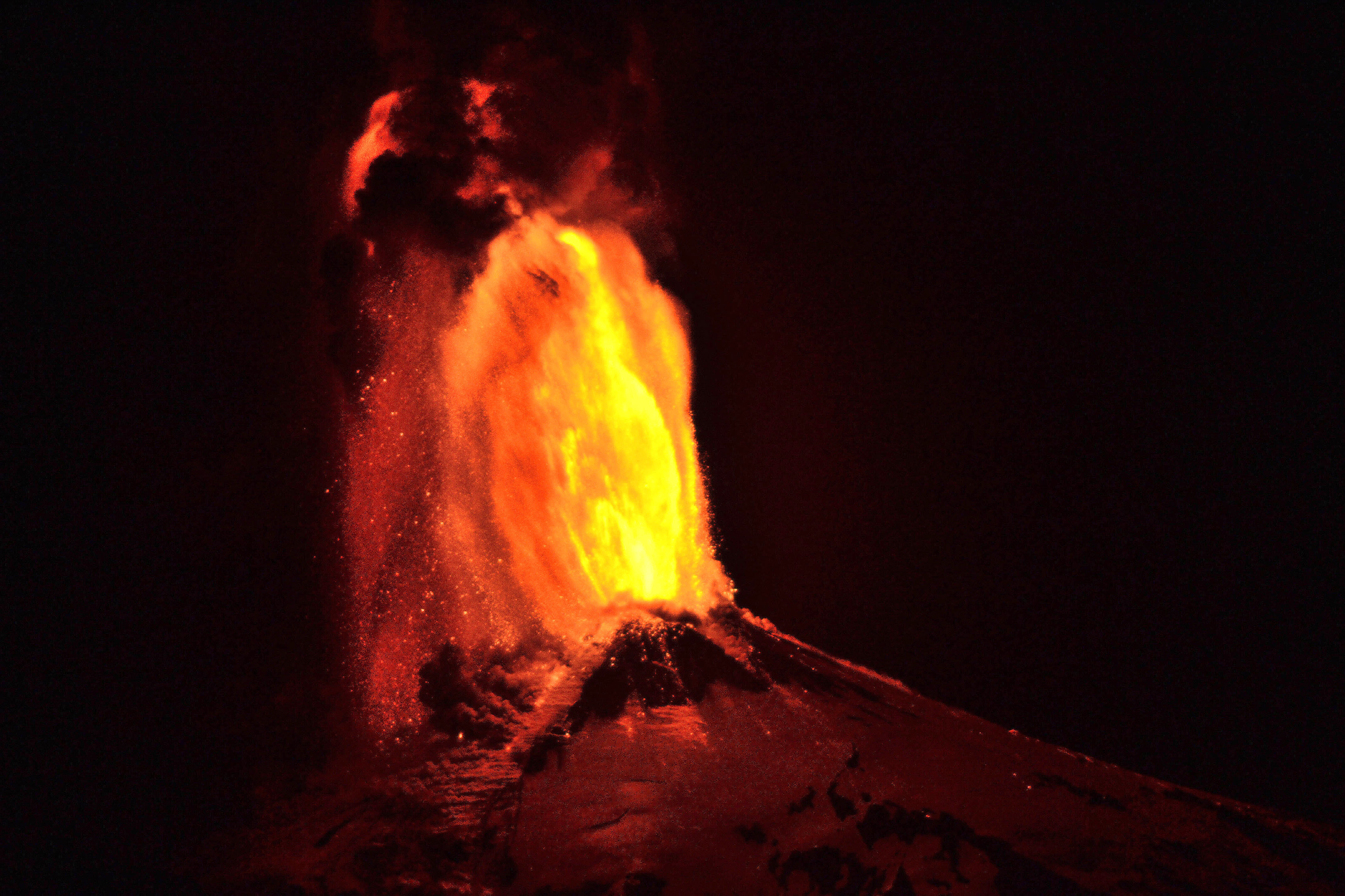 LOOK: Pictures Of The Villarrica Volcano's Eruption In Chile : The Two-Way : NPR