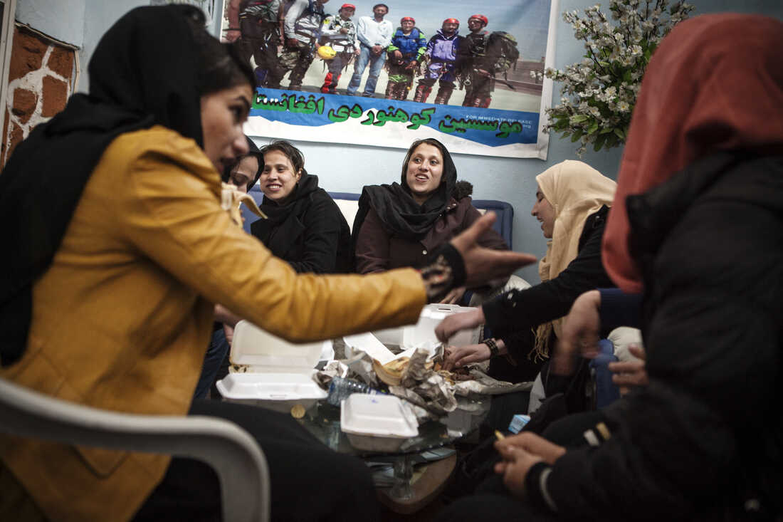 The Afghan women's team needs everything, including food.
