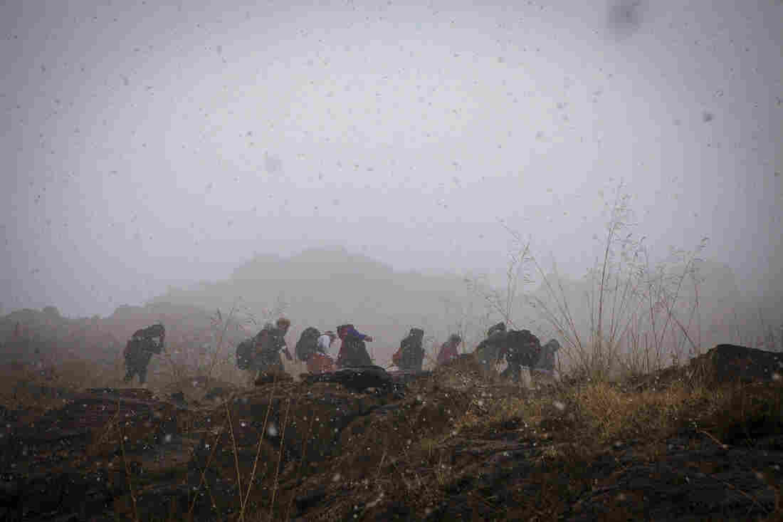 The team has weekly practice ascents on the outskirts of Kabul.