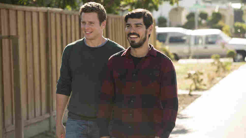 Jonathan Groff and Raúl Castillo appear on the HBO series Looking.