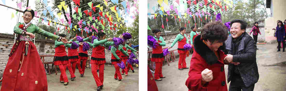 Rocky and Xiao Piao's wedding is raucous and full of music and laughter. The families have known each other for years and are happy with the match.