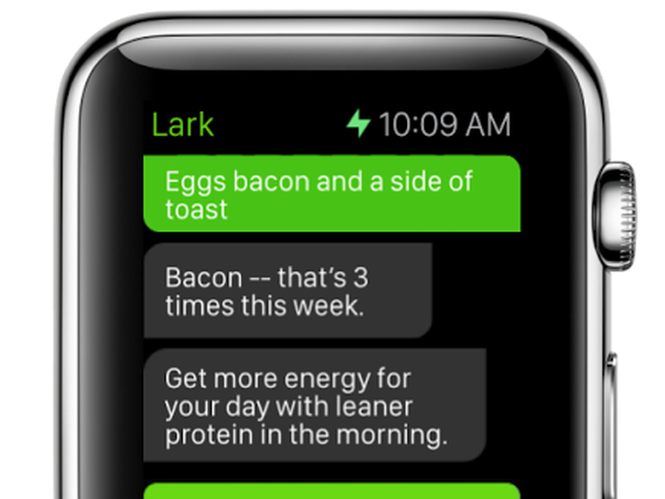 A typical interaction with a Lark weight loss coach. (Lark)