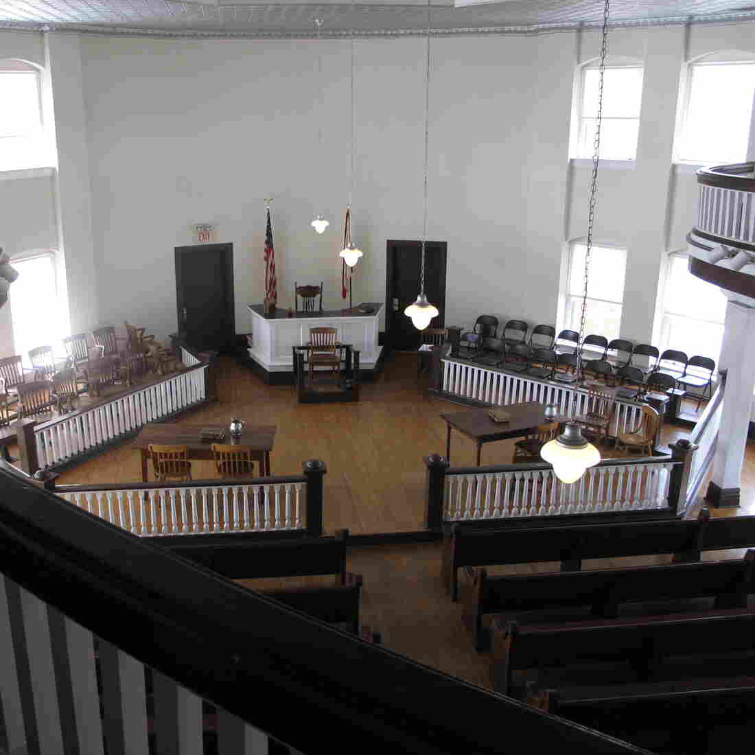 Every spring, local residents have staged a play based on To Kill a Mockingbird in this courthouse in Monroeville, Ala. Every spring, local residents have staged a play based on To Kill a Mockingbird in this courthouse in Monroeville, Ala.