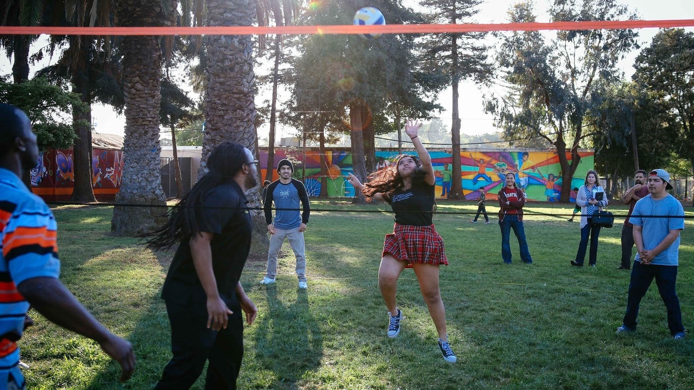 Jeremy Raff/KQEDVolleyball Fight Crime? East Palo Alto