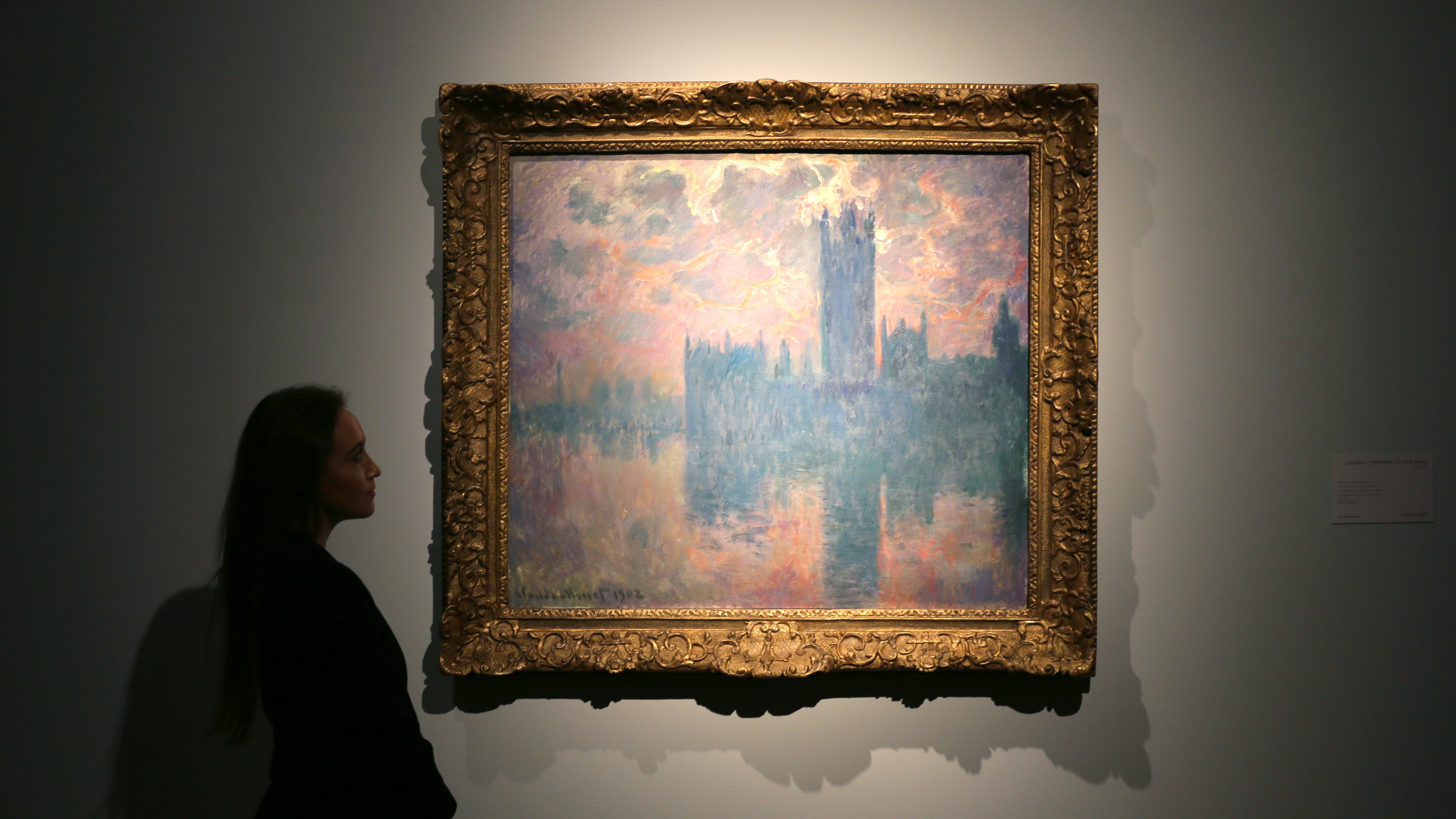 Claude Monet's The Houses of Parliament, At Sunset was part of a series of at least 19 paintings Monet began during stays in London in 1899 and 1900, all from the same perspective, but in different weather and at different times of day.