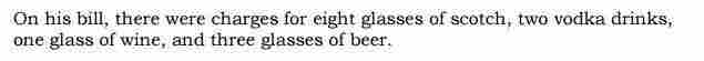 This is the bar tab of one of the agents involved.