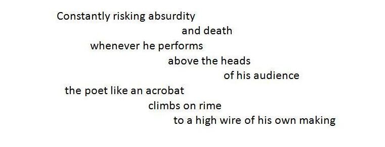 "Constantly Risking Absurdity (No. 15)" excerpt