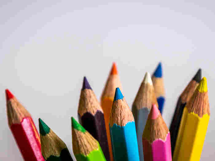 Colored pencils.