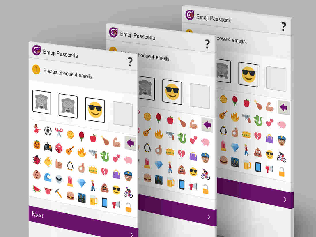 A UK banking services provider says emoji passwords will be easier to remember and safer than numeric or letter-based codes.