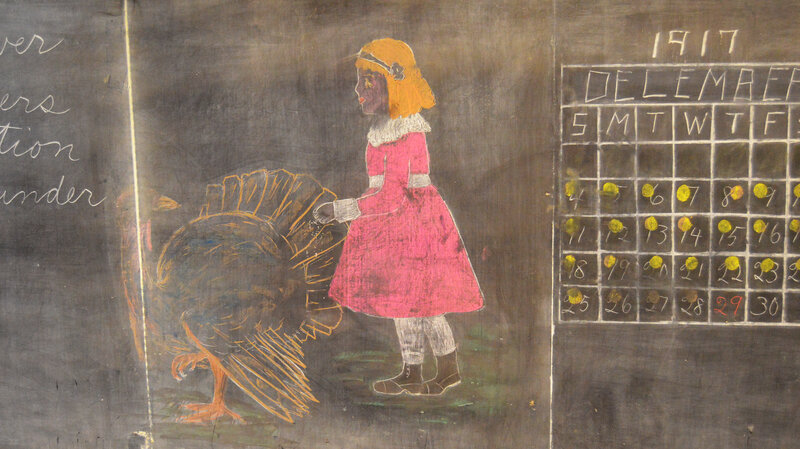 school scrambles to preserve newly discovered chalkboards from 1917