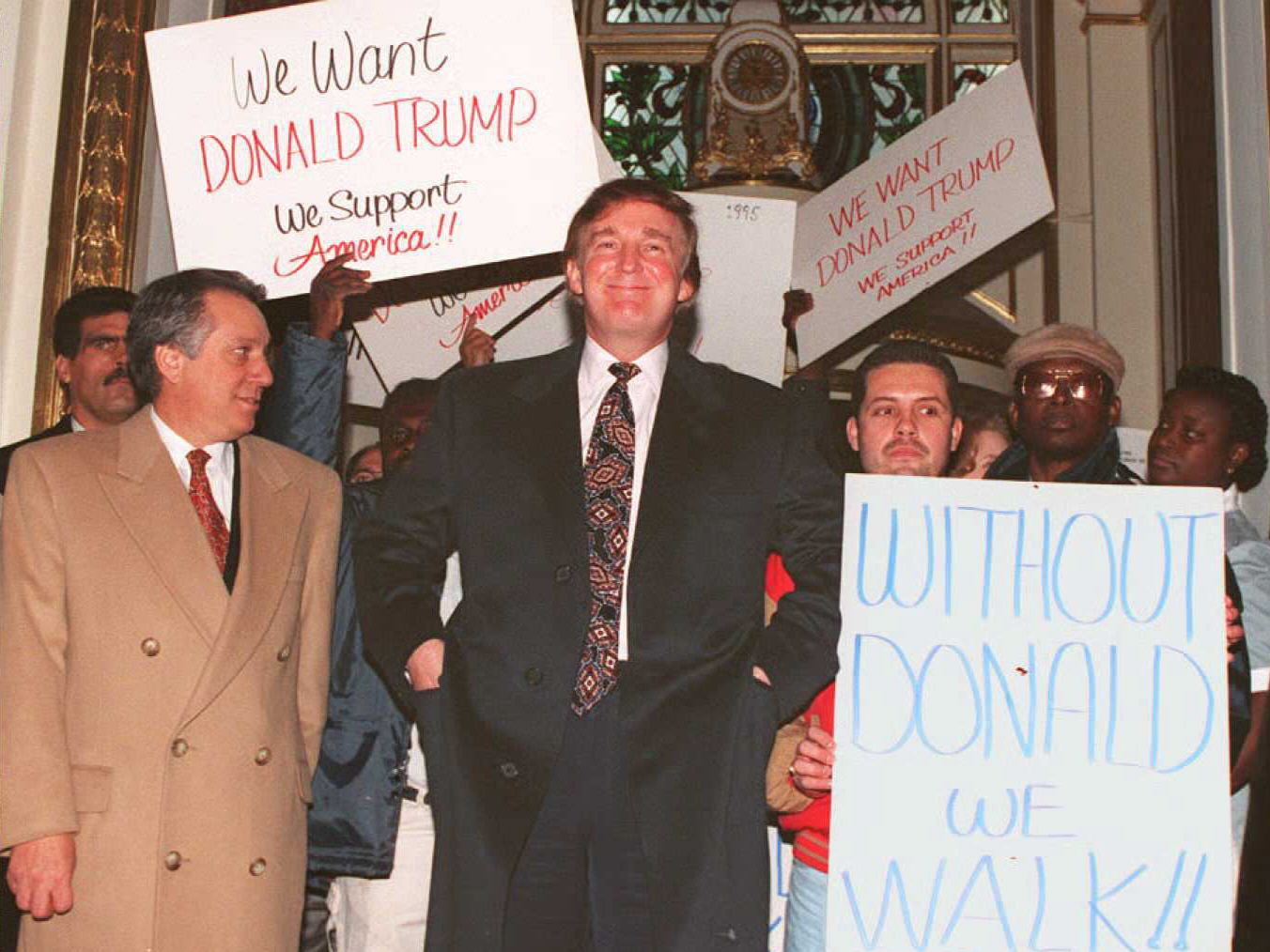 Donald Trump at the Plaza Hotel in New York in 1994.