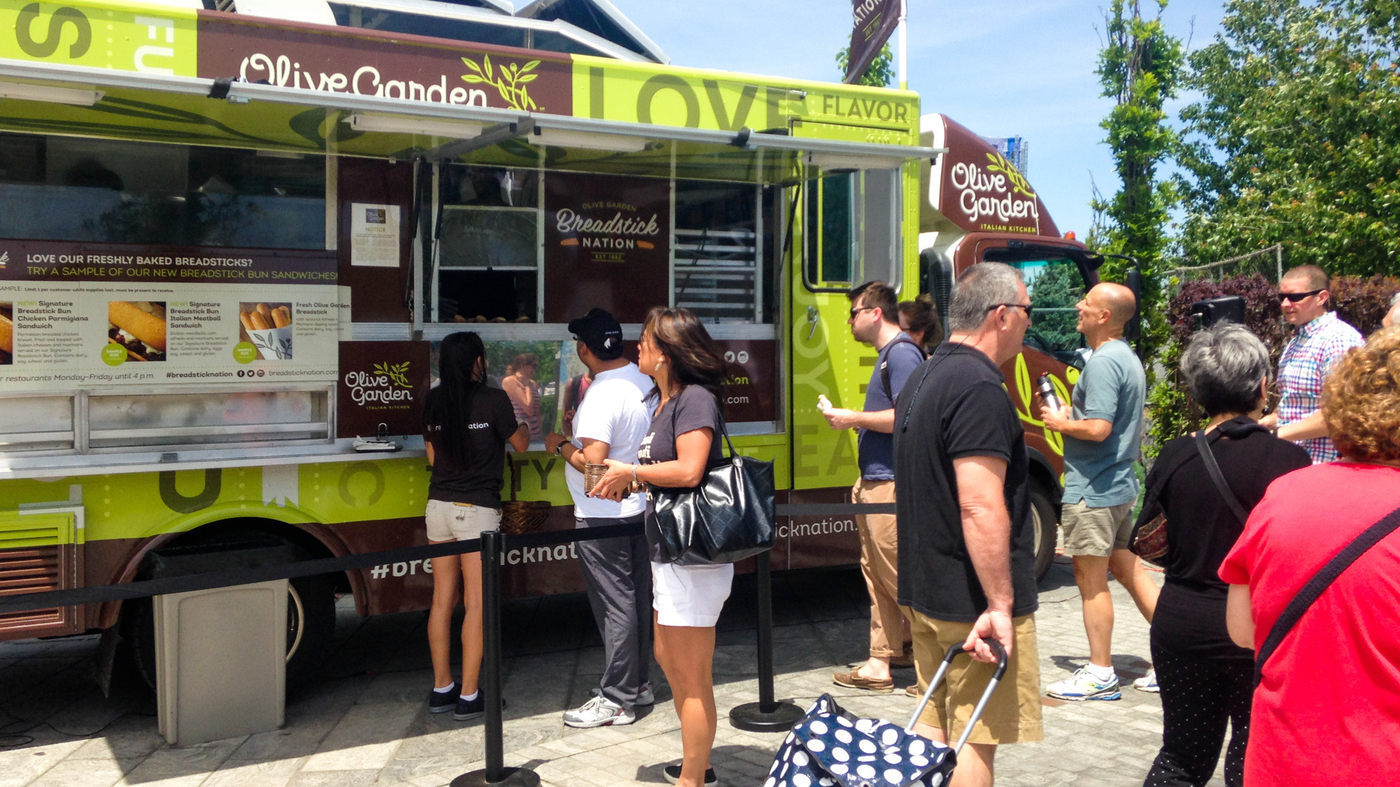 Mamma Mia! Olive Garden Food Truck Invades Boston's Italian