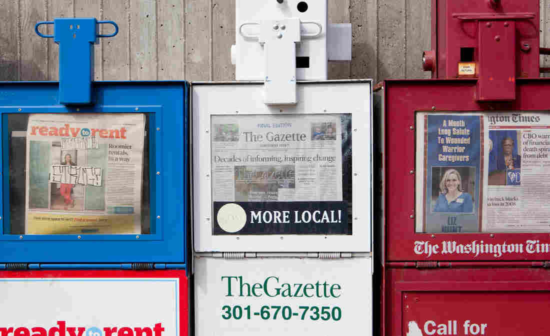 The Montgomery and Prince George's County Gazettes in Maryland were two locally focused papers that have shut down.