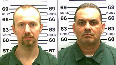 David Sweat (left) and Richard Matt (right) in a 2015 file photo released by the New York State Police after the two escaped from the Clinton Correctional Facility in Dannemora, N.Y., on June 6. (AP)