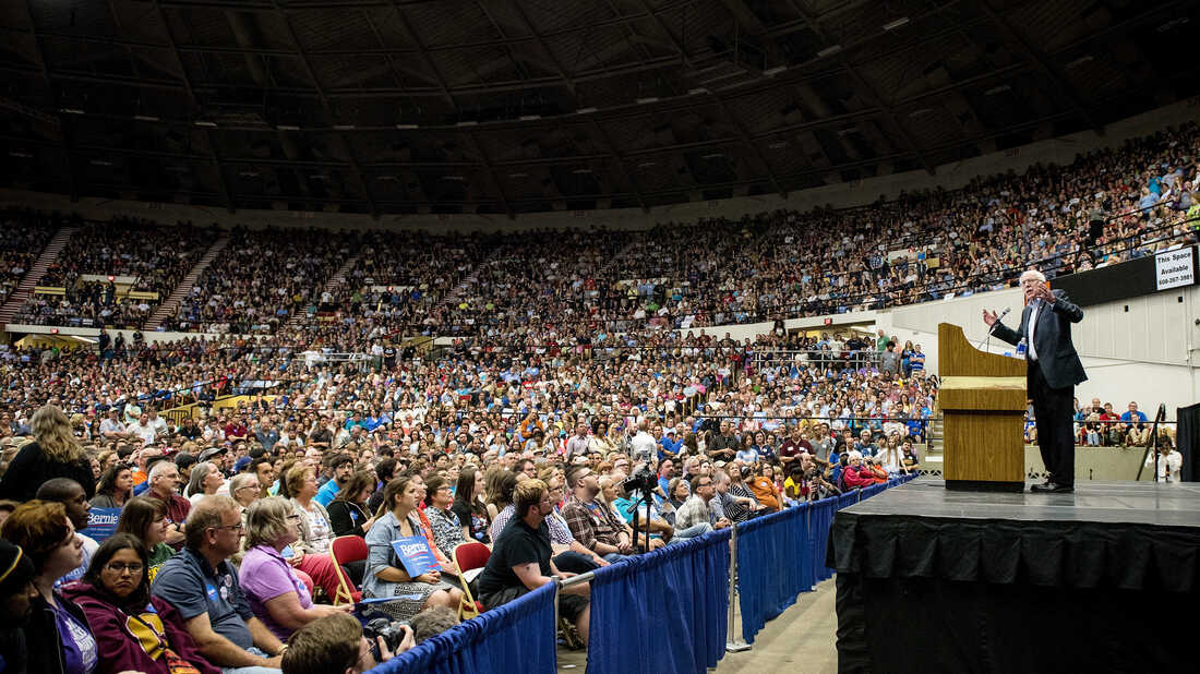 Sanders Campaign Claims Record-Breaking Crowd at New York Rally