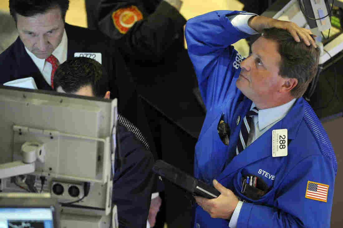 Stephen Mara of Quattro M Securities works on the floor of the New York Stock Exchange on May 6, 2010, the day of the infamous "flash crash" that wiped about 600 points from the Dow Jones industrial average in minutes.