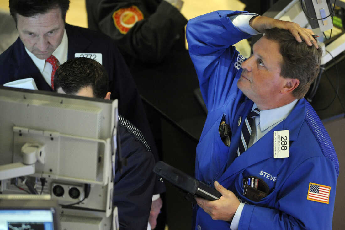 Stephen Mara of Quattro M Securities works on the floor of the New York Stock Exchange on May 6, 2010, the day of the infamous "flash crash" that wiped about 600 points from the Dow Jones industrial average in minutes.