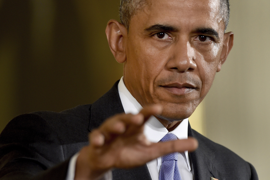 President Obama answers questions about the nuclear deal with Iran on Wednesday at a news conference in Washington. (Susan Walsh/AP)