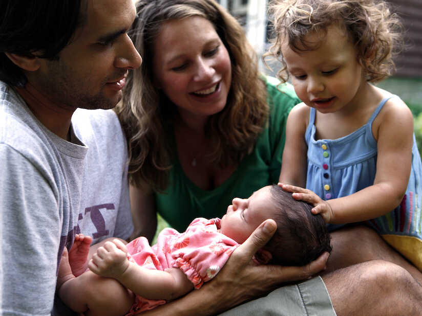 Multiracial children playing together