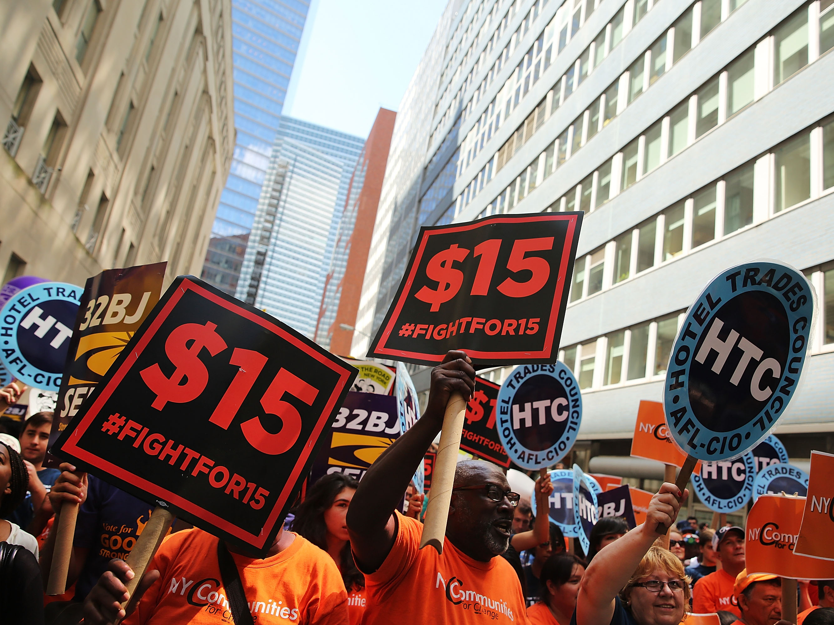 Fast Food Workers Cheer As 15 Minimum Wage Advances In New York