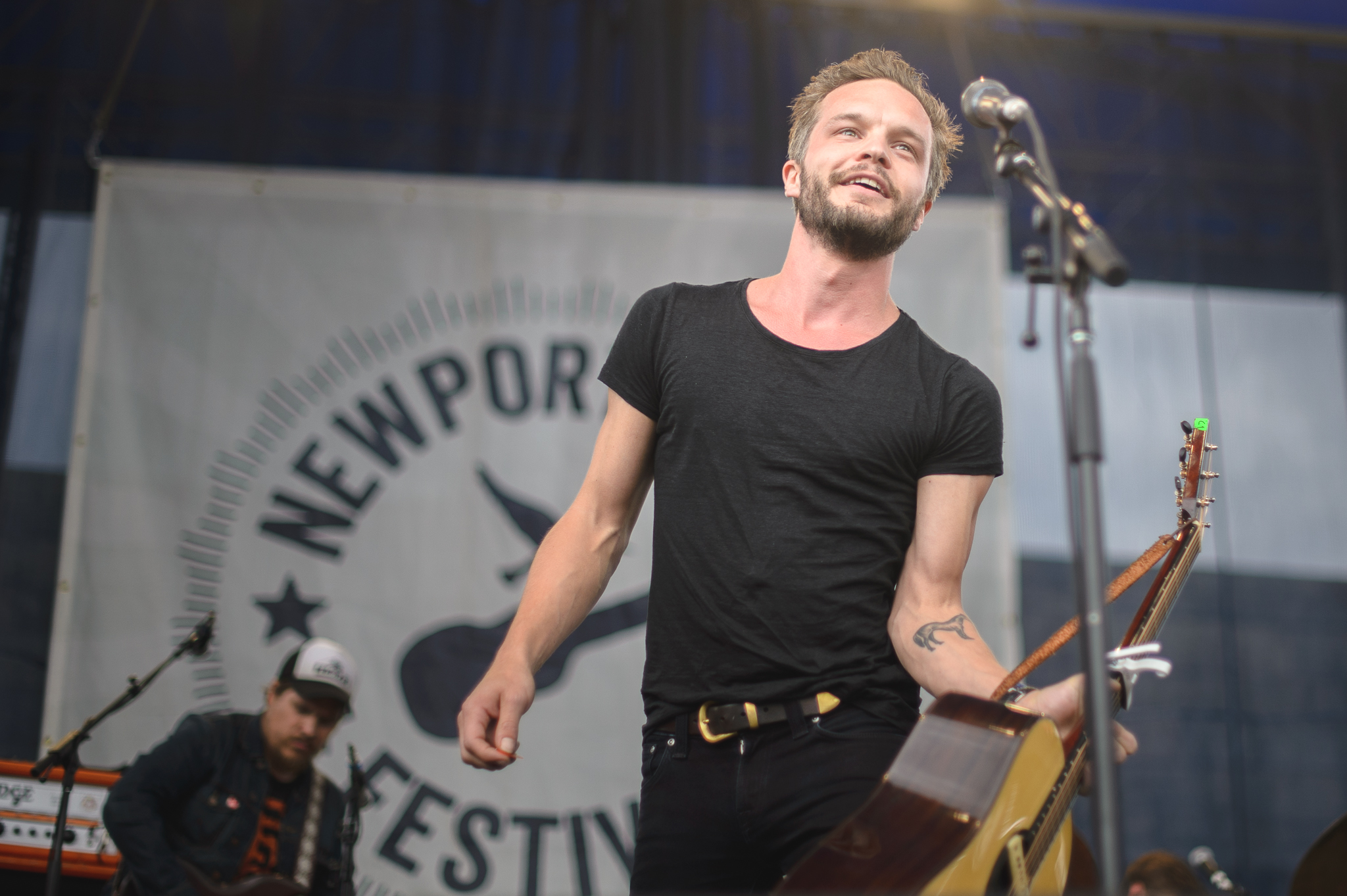 Kristian Matsson, a.k.a. The Tallest Man On Earth, performed Friday at the 2015 Newport Folk Festival.