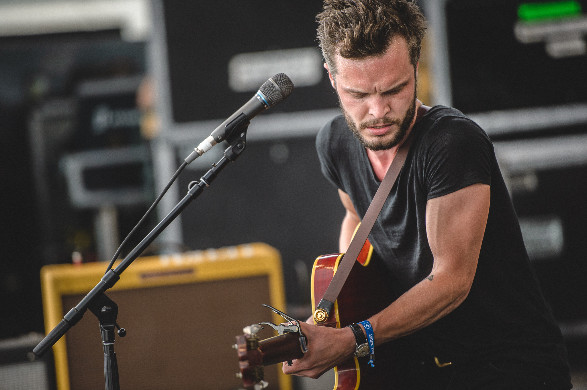 Kristian Matsson, a.k.a. The Tallest Man On Earth, performed Friday at the 2015 Newport Folk Festival.