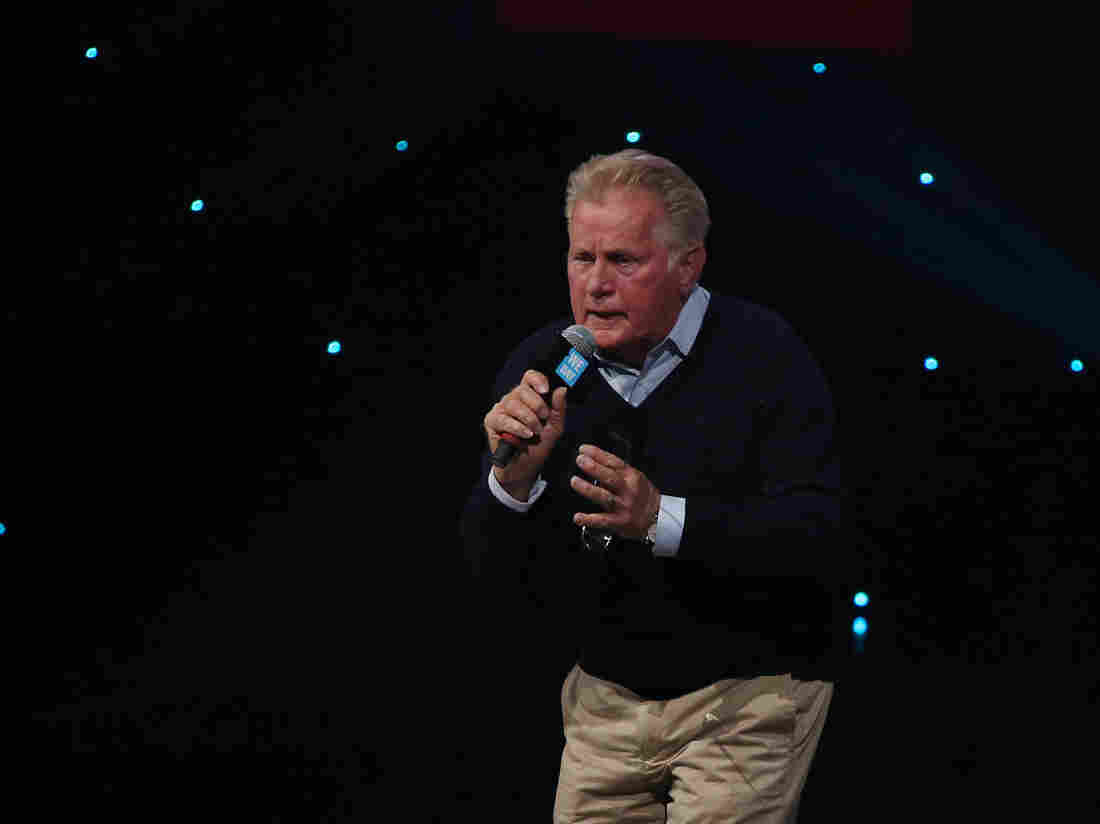 Martin Sheen performs on stage during We Day UK.