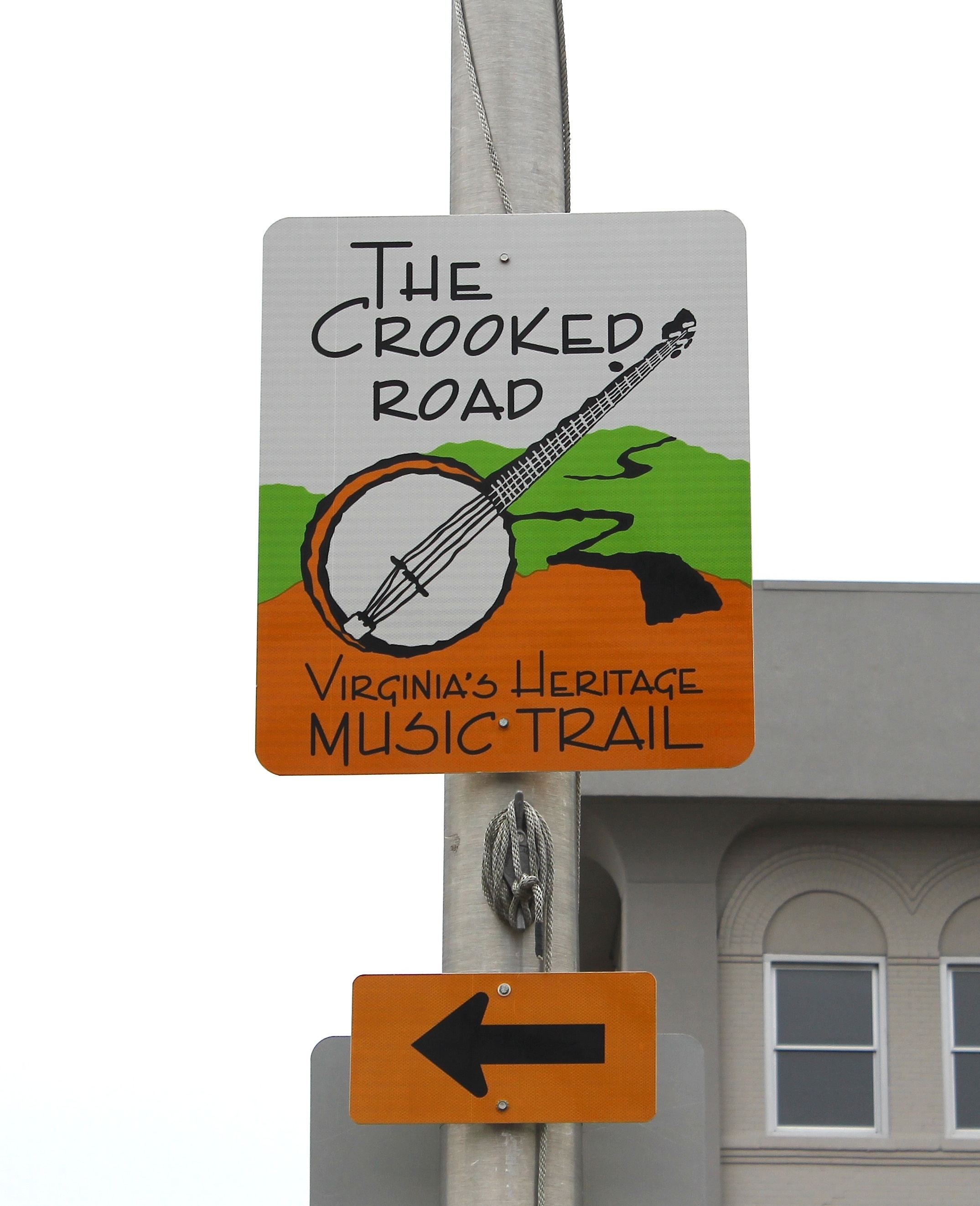 A sign marks the trail in Bristol, Virginia.