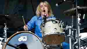 Sparing no flair, Shaun Fleming performs with Foxygen. He's also known as the frontman for the band Diane Coffee.