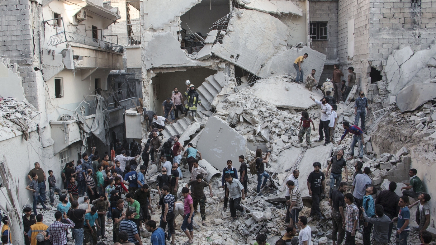 Activists Call For An End To Deadly Syrian Barrel Bomb Attacks : NPR