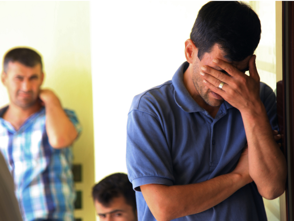 Abdullah Kurdi, father of 3-year-old Aylan and his brother, Galip, age 5, whose drowned bodies both washed up on a Turkish beach. (Mehmet Can Meral/AP)