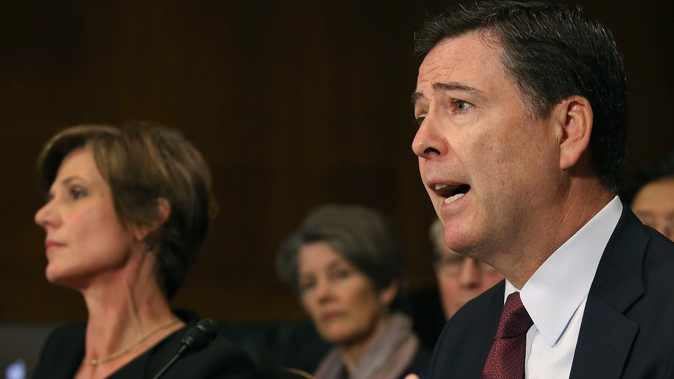 FBI Director James Comey gave unusually passionate remarks about violent crime Thursday, saying "a whole lot of people are dying, and ... they are overwhelmingly young men of color. And we gotta care about that." (Mark Wilson/Getty Images)