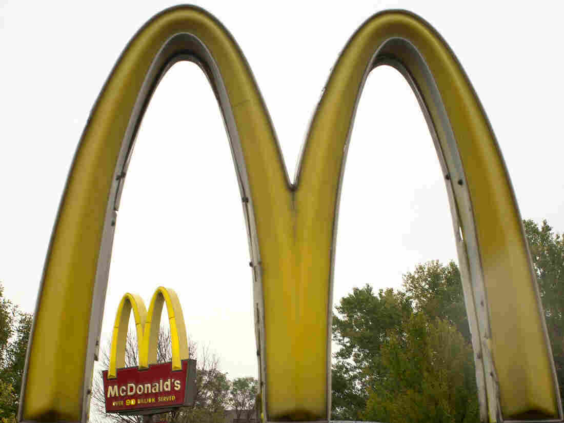 Golden arches of McDonald's.