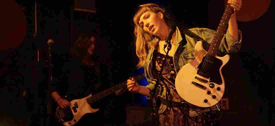 The Big Moon perform at The Living Room in Brooklyn, N.Y., during the 2015 CMJ Music Marathon.