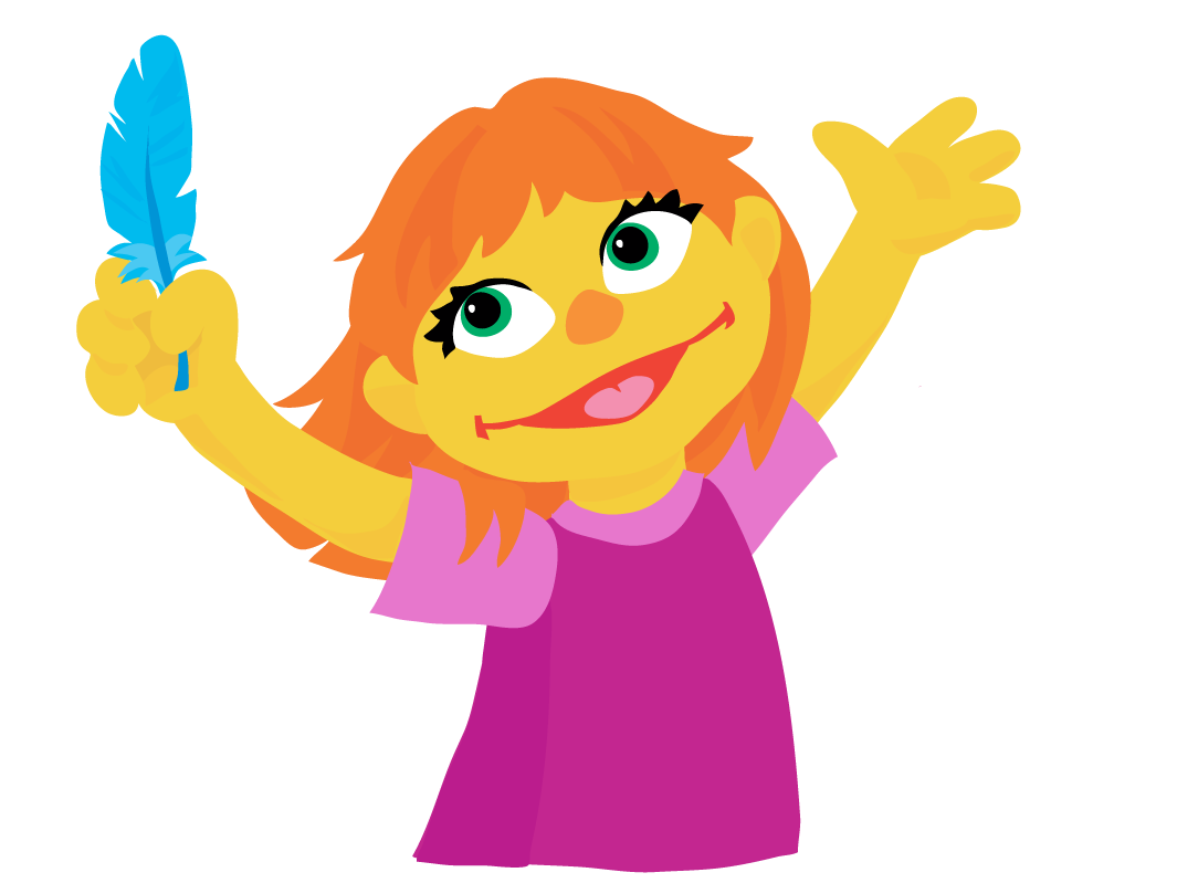 Julia is described by the Sesame Workshop as &quot;a preschool girl with autism who does things a little differently when playing with her friends.&quot; (Sesame Workshop)