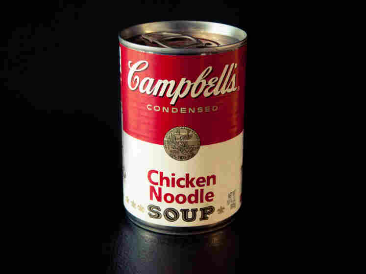 Campbell's soup cans became famous due to Andy Warhol's paintings.