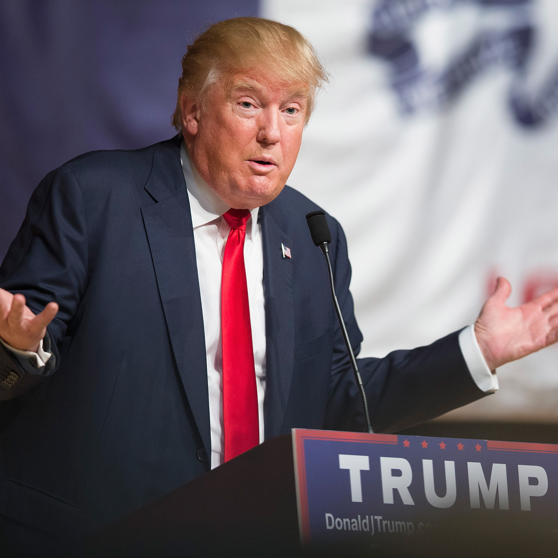 Donald Trump speaks to guests at an Oct. 21 campaign rally in Burlington, Iowa. Trump leads most polls in the race for the Republican presidential nomination, but his retweets are — to some extent — still a mystery. Donald Trump speaks to guests at an Oct. 21 campaign rally in Burlington, Iowa. Trump leads most polls in the race for the Republican presidential nomination, but his retweets are — to some extent — still a mystery.