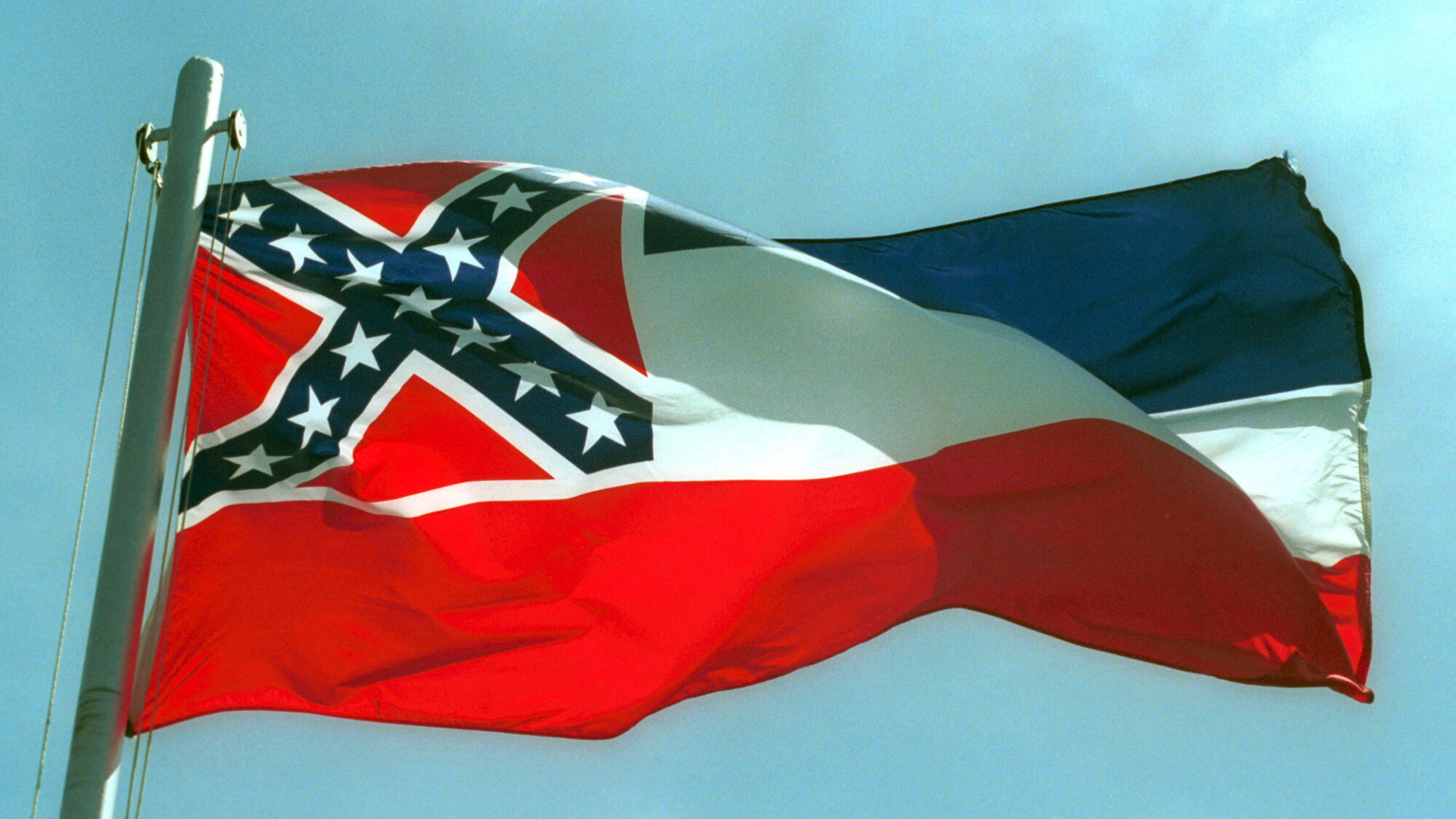 In 2001, voters in Mississippi decisively rejected changing the state flag. (Getty Images)