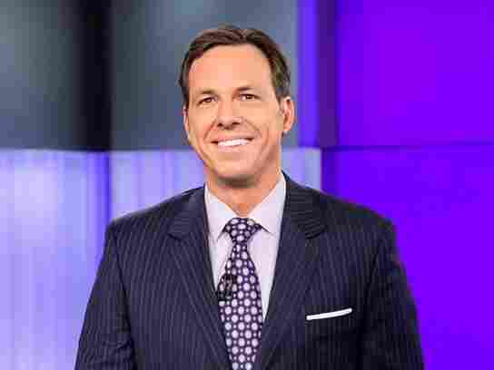Jake Tapper on the set of CNN's The Lead.