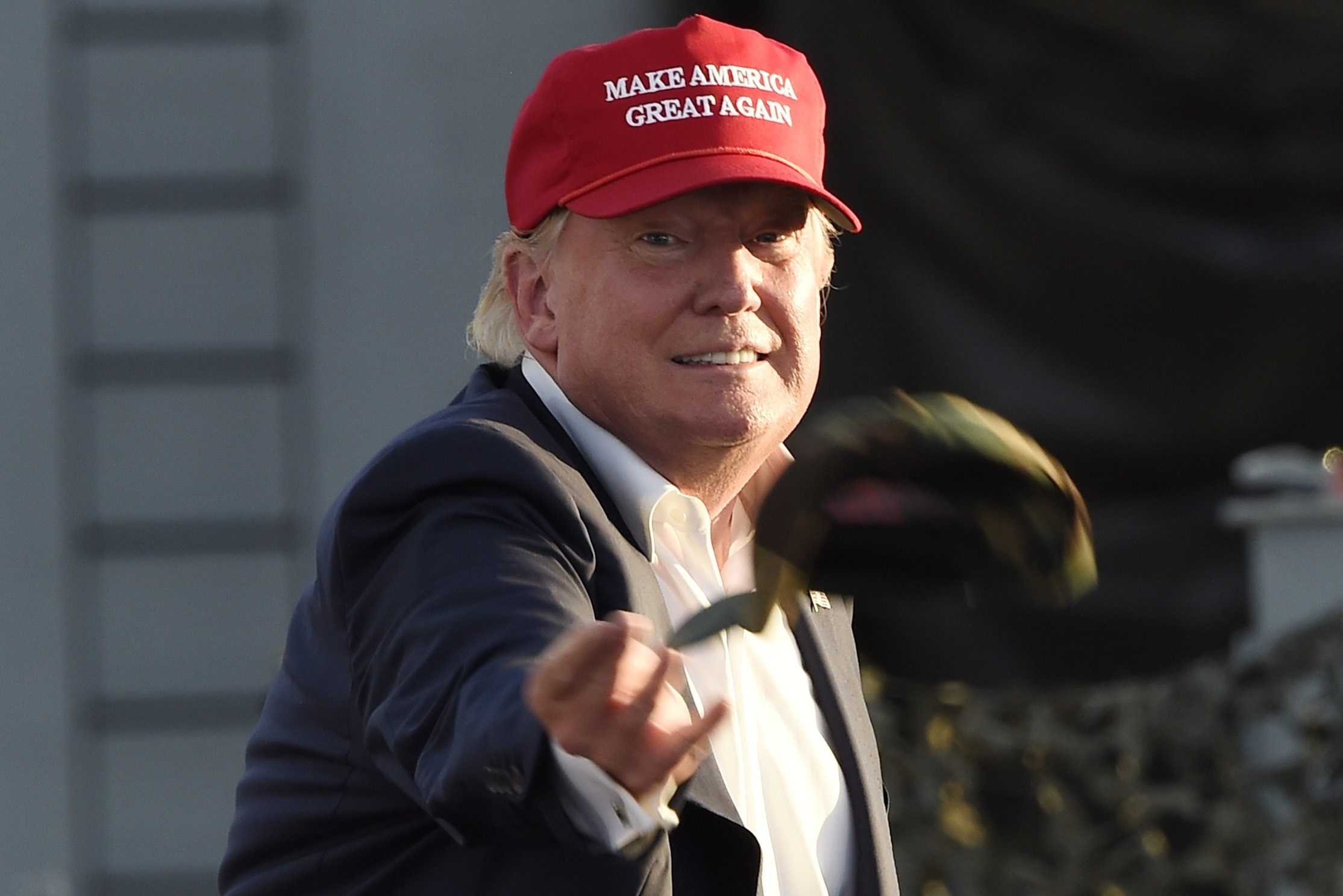 Donald Trump Spent Nearly 1 Million To Get Voters To Wear This Hat It s All Politics NPR