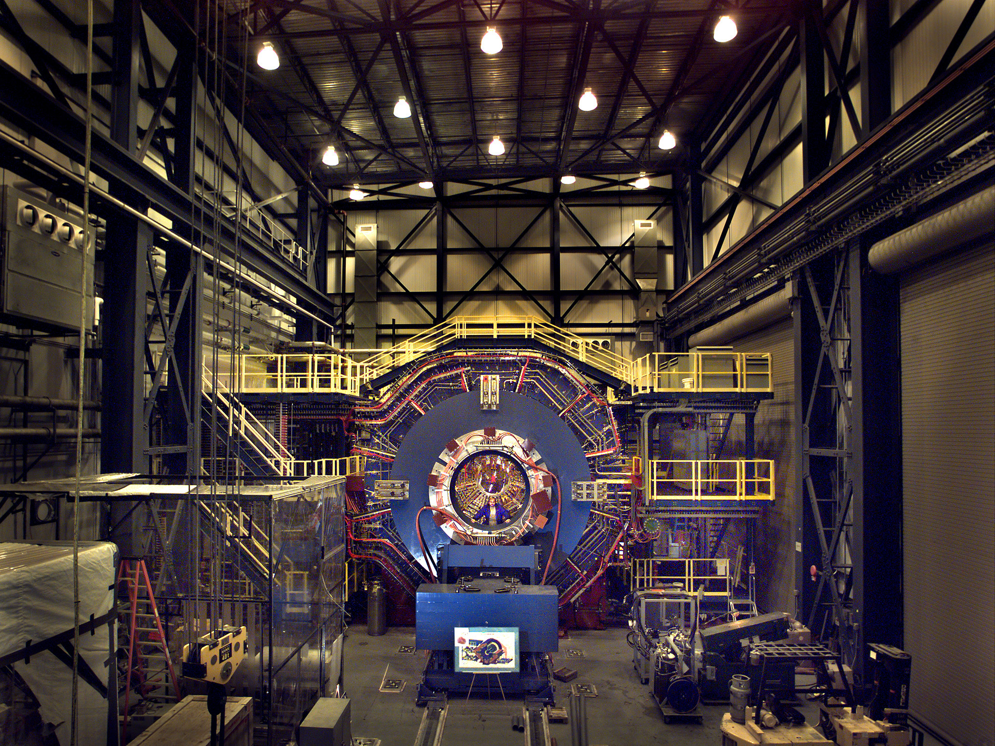 Physicists used a giant particle collider on Long Island, N.Y., to make antimatter. Then they studied it using this giant detector.