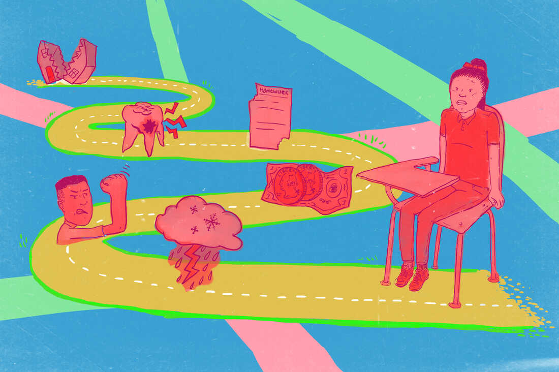 Obstacles lie on the path to getting kids to school