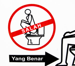 Signs On The World\'s Flush Toilets Teach Toilet Etiquette To Those ... Signs On The World\'s Flush Toilets Teach Toilet Etiquette To Those ...