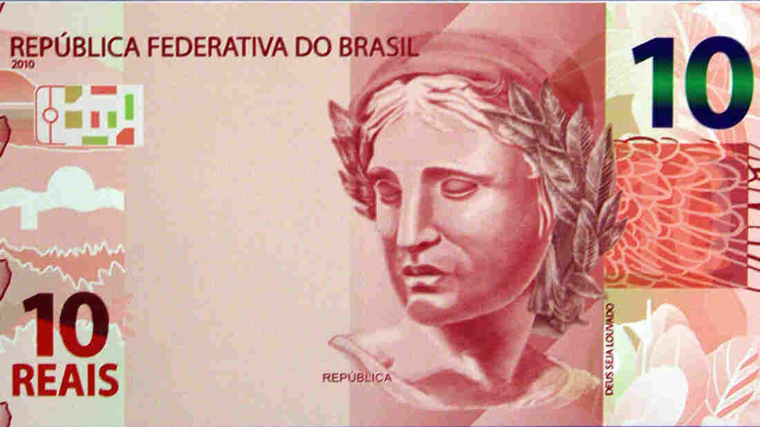 Images of the new noted of the Brazilian currency.