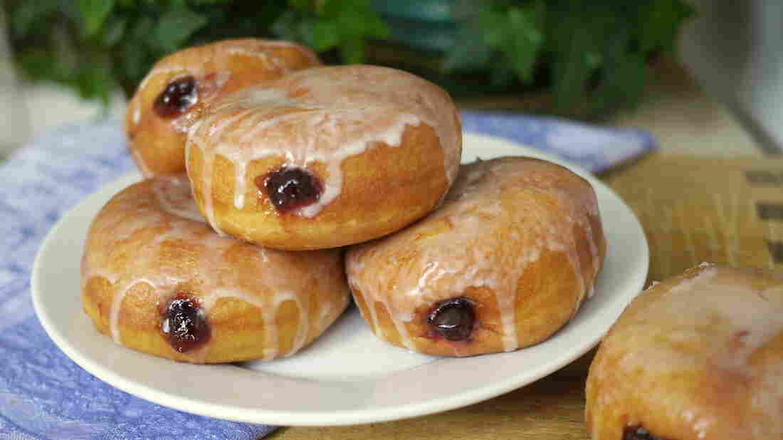 Nice Glazed Jelly Doughnuts