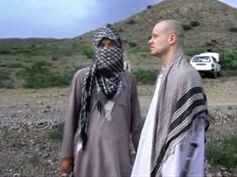 A video frame grab of Army Sgt. Bowe Bergdahl released by the Voice of Jihad website shows the soldier during his captivity. Bergdahl is the subject of the second season of <em>Serial.</em> (AP)